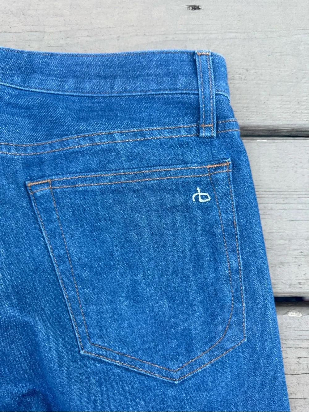 rag & bone Fit 2 Slim Straight Jeans in Raw Blue size 31